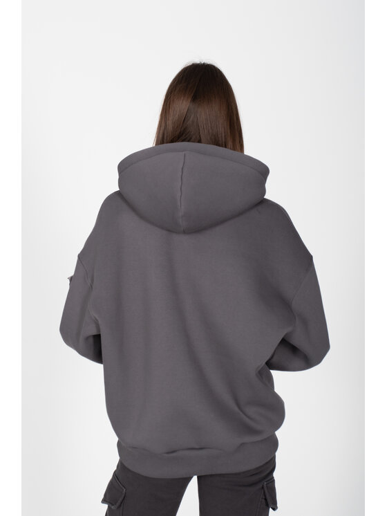MANDRAGORA MANDRAGORA Bluza cangaroo Szary Oversize