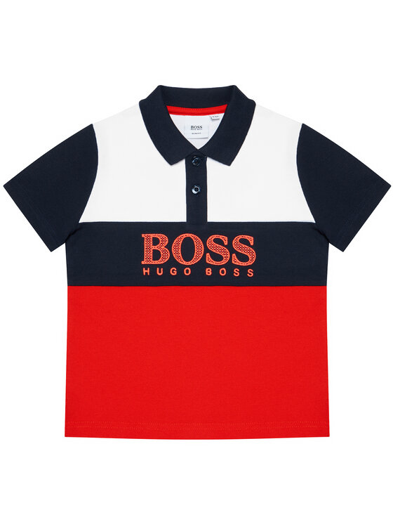 BOSS Boss Polo majica J25L25 S Rdeča Slim Fit