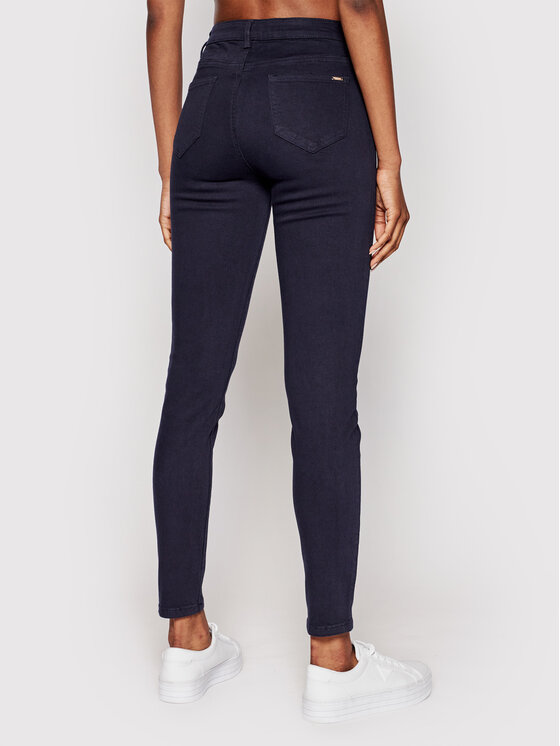 Morgan Morgan Jeansy 201-PETRA.N Tmavomodrá Skinny Fit