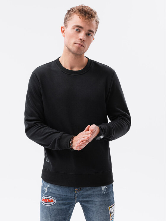 Ombre Ombre Souprava 2 mikiny Z54 Černá Regular Fit