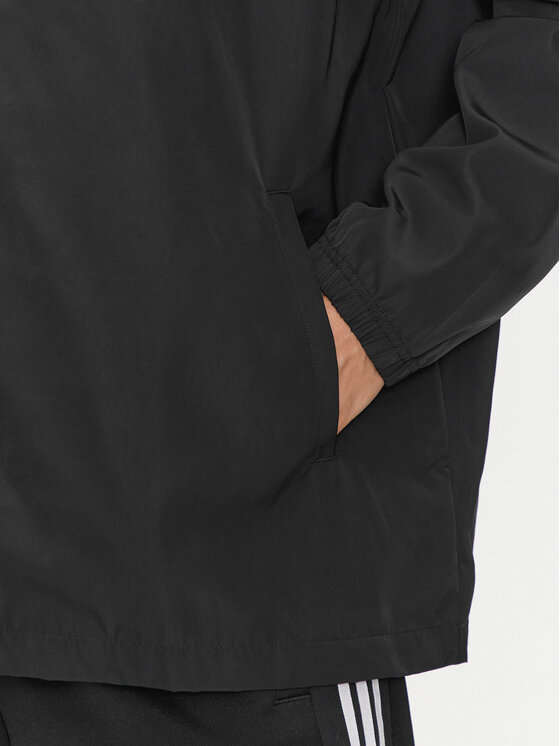 adidas adidas Prehodna jakna Coach IA6371 Črna Regular Fit