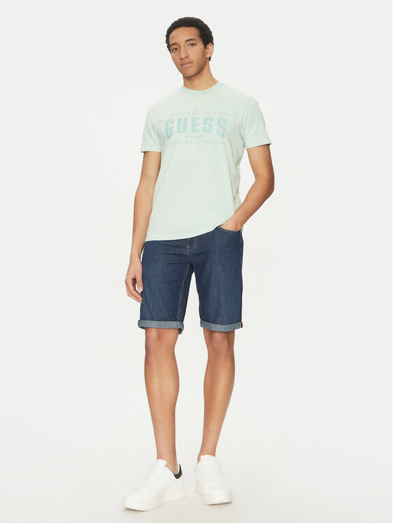 Guess Guess Džinsa bikses M5GD01 D5MZ1 Tumši zils Regular Fit
