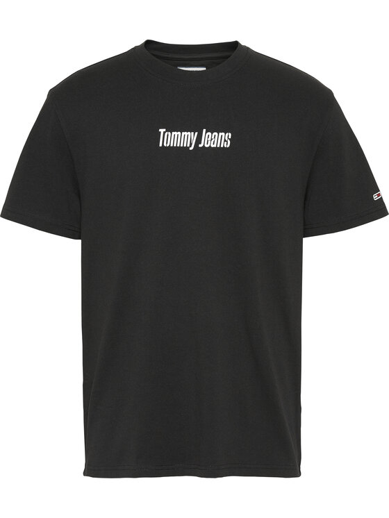 Tommy Jeans Tommy Jeans T-Shirt Text Back Logo Tee DM0DM07857 Μαύρο Regular Fit