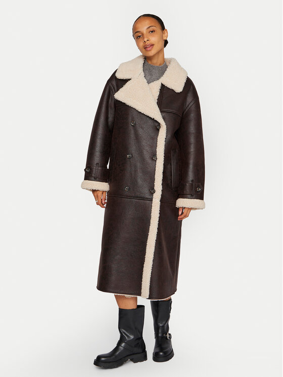Vila Vila Ovčje usnje Risi 14097991 Rjava Relaxed Fit
