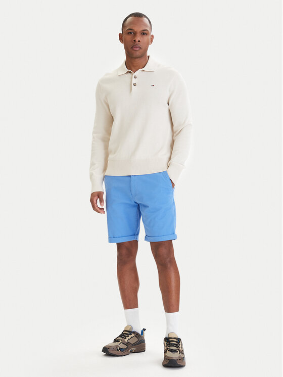 Tommy Jeans Tommy Jeans Medžiaginiai šortai Scanton DM0DM22852 Mėlyna Slim Fit