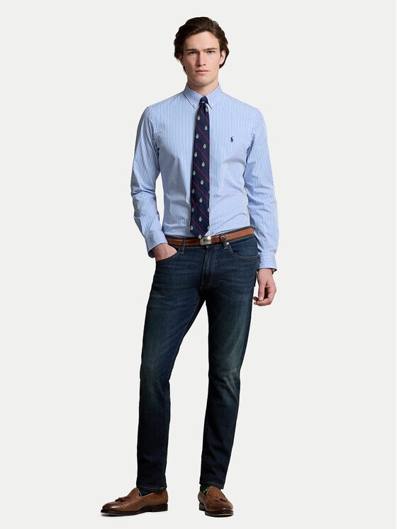 Polo Ralph Lauren Polo Ralph Lauren Krekls 710929344001 Zils Slim Fit