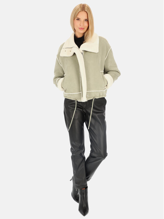 Rino&Pelle Rino&Pelle Kożuch Beck Zielony Regular Fit
