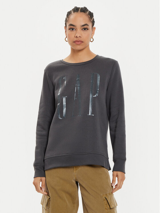 Gap Gap Mikina 540907-00 Šedá Relaxed Fit