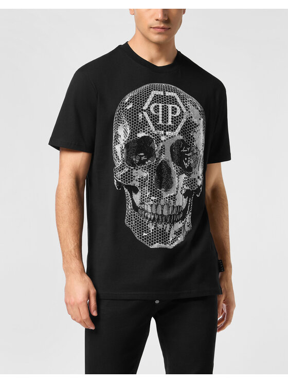 PHILIPP PLEIN PHILIPP PLEIN T-Shirt 27083 Czarny Regular Fit