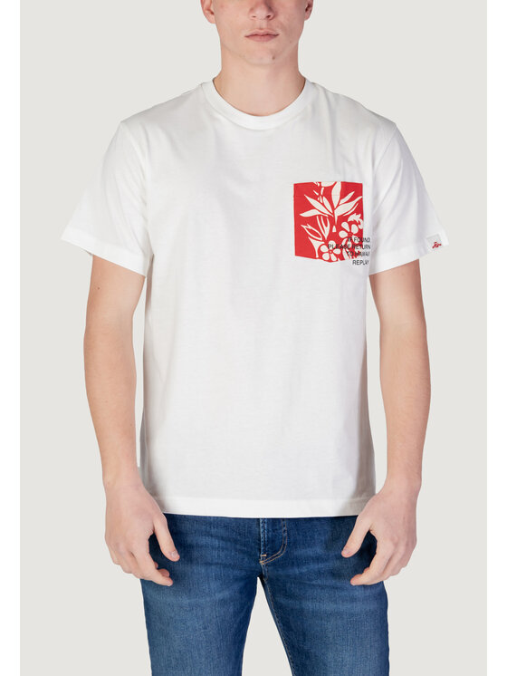 REPLAY REPLAY T-Shirt M3065.000.2660 Biały Shirt Fit