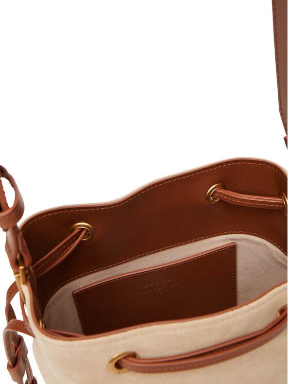 PINKO PINKO Kabelka Secchiello Mini PE 25 PLTT 104303 A2CC Béžová