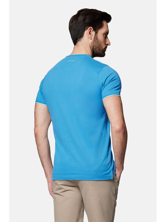 Lancerto Lancerto Polo Robbie PO073124000014 Niebieski Regular Fit