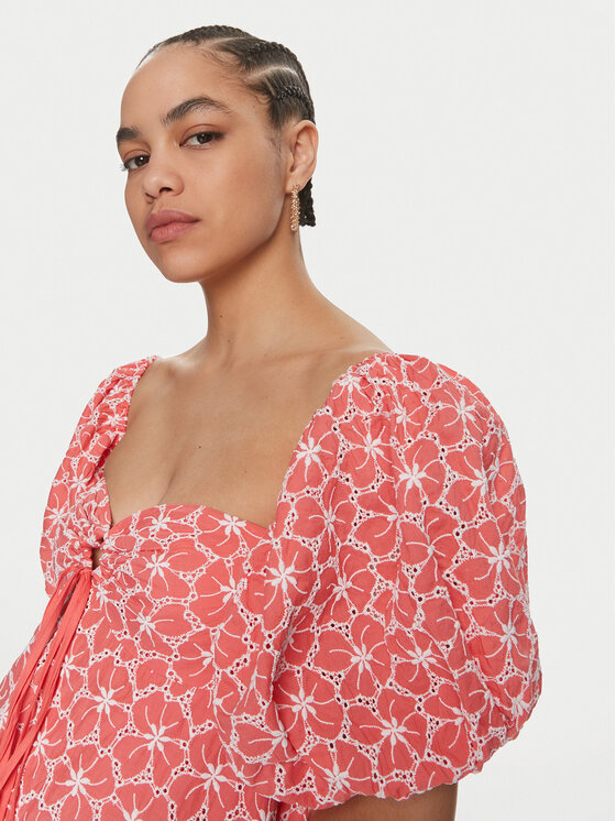 Fracomina Fracomina Rochie de vară FS24SD1009W40401 Coral Regular Fit