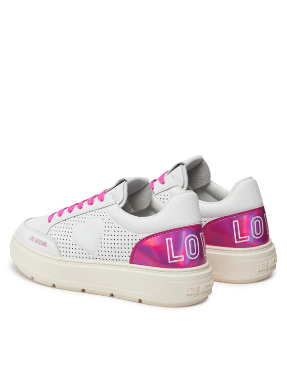 LOVE MOSCHINO LOVE MOSCHINO Superge JA15274G1IJC410B Bela