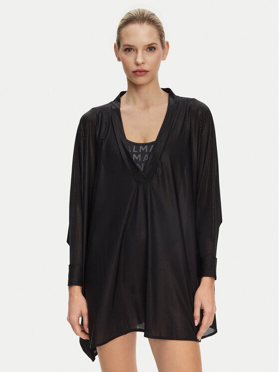 Balmain Balmain Pareo kendő BKA282160 Fekete Regular Fit