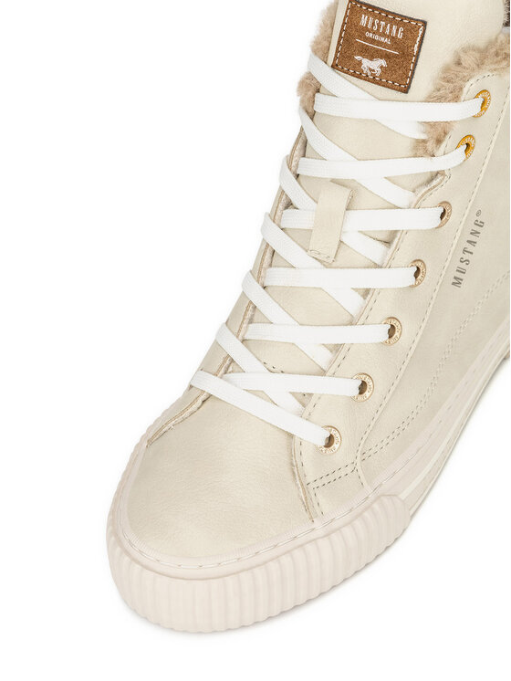 Mustang Mustang Schnürschuhe 1442-601 Écru