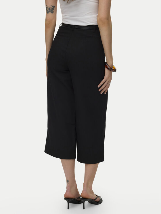 Vero Moda Vero Moda Панталони тип кюлоти Elma 10339926 Черен Wide Leg