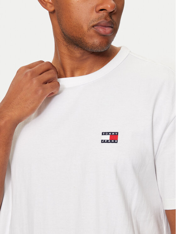 Tommy Jeans Tommy Jeans T-Shirt DM0DM17995 Biały Regular Fit