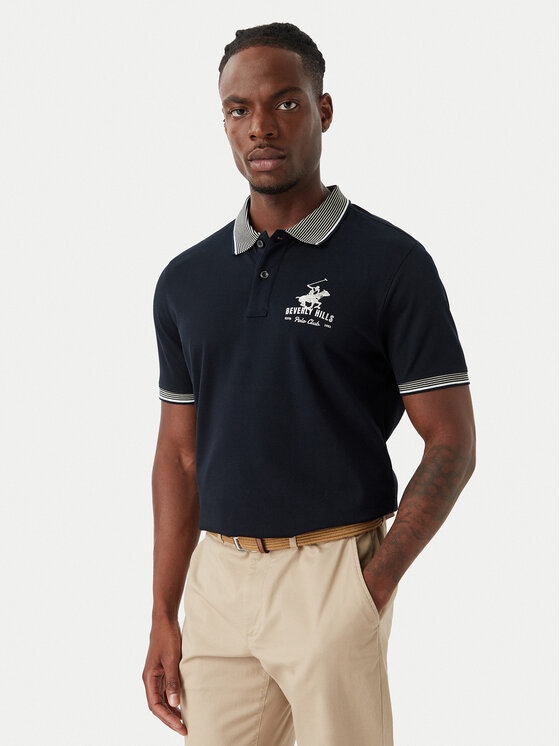 Beverly Hills Polo Club Tricou polo M2607-HR Bleumarin Regular Fit
