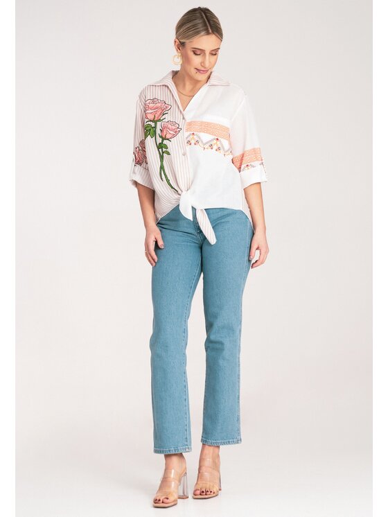 FIGL FIGL Camicia M1120 Beige Oversize