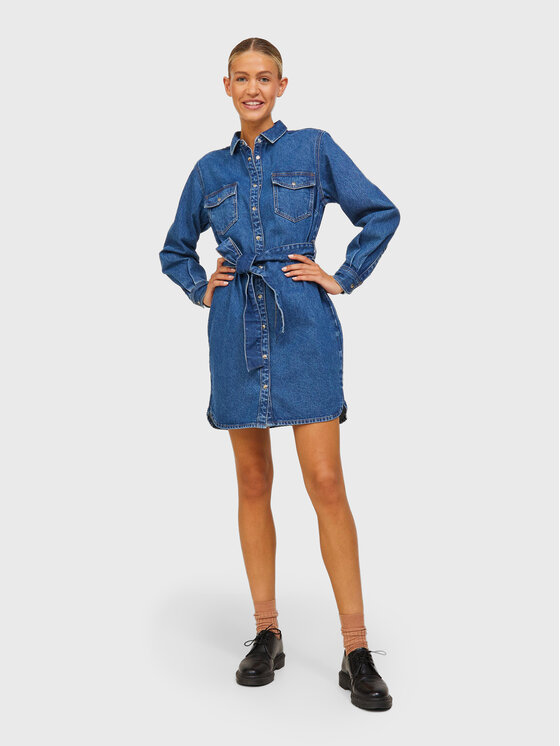 JJXX JJXX Džínsové šaty Thalia 12213785 Modrá Regular Fit