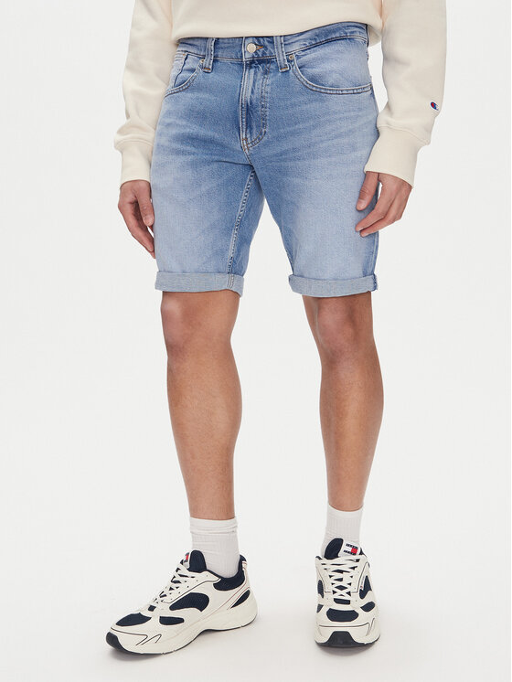 Tommy Jeans Tommy Jeans Pantaloni scurți de blugi Ronnie DM0DM20962 Albastru Slim Fit