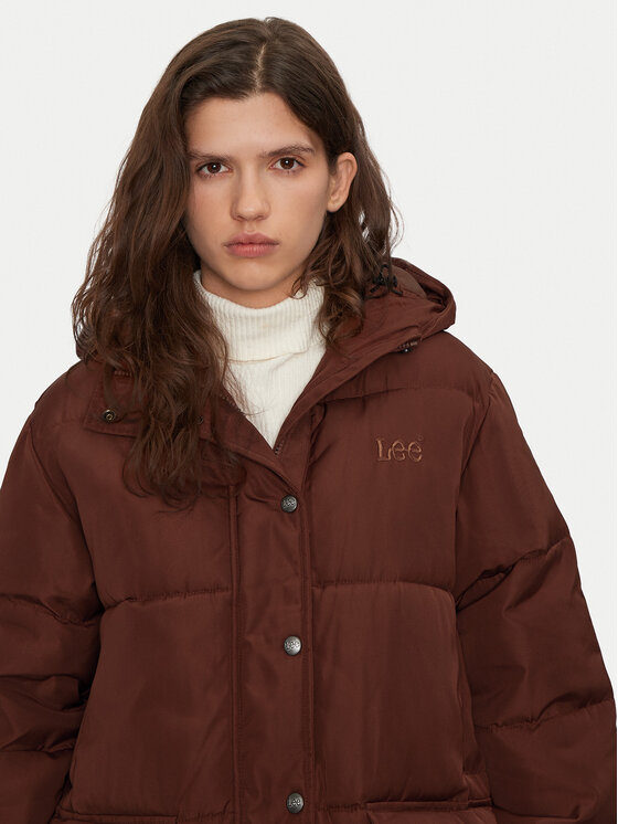 Lee Lee Télikabát 112355178 Barna Relaxed Fit
