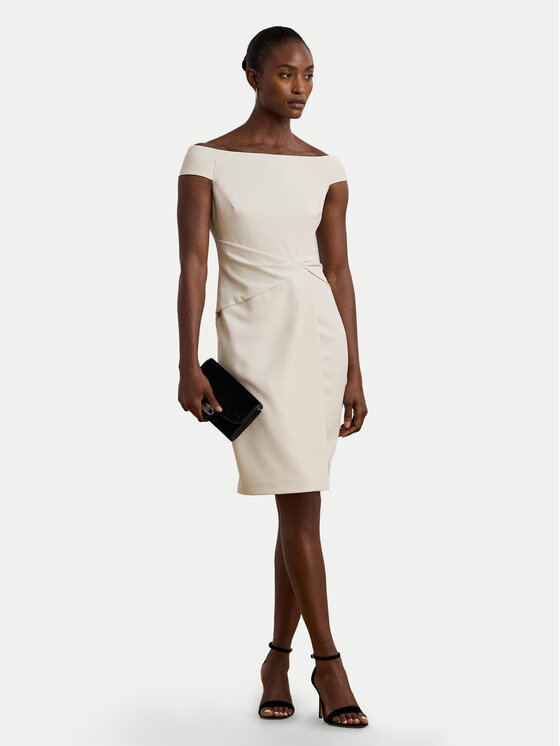 LAUREN RALPH LAUREN LAUREN RALPH LAUREN Koktel haljina 253936389003 Écru Slim Fit