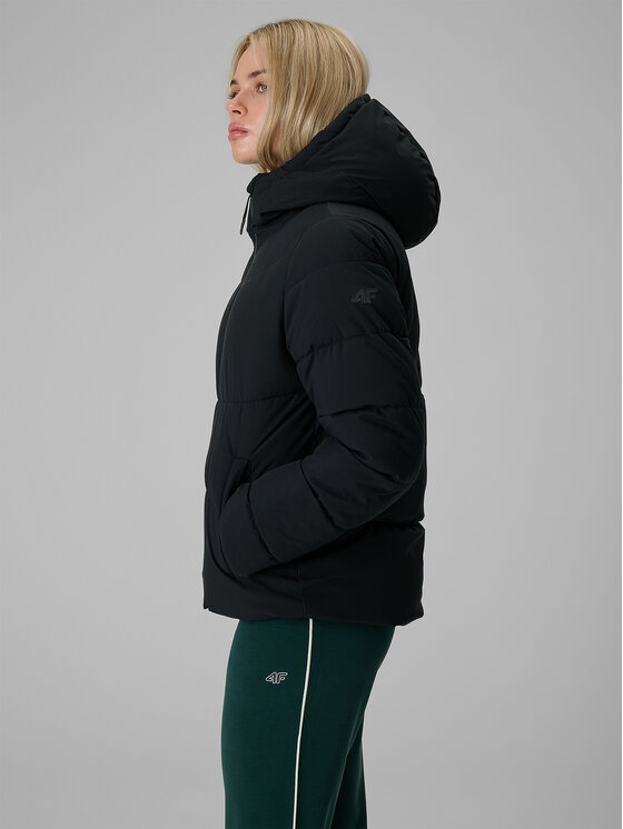 4F 4F Kurtka puchowa URBAN COMMUTER Czarny Regular Fit
