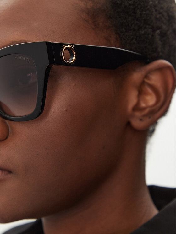 Trussardi Trussardi Saulesbrilles TSW9056 Melns