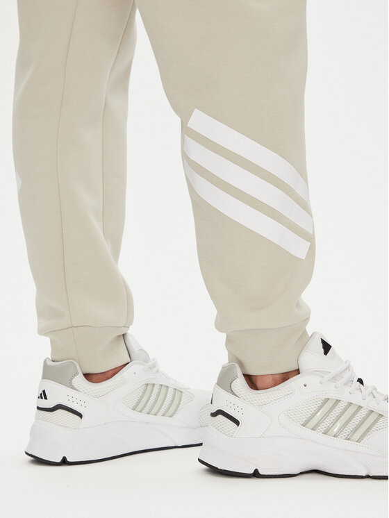 adidas adidas Donji dio trenerke Future Icons 3-Stripes JW7092 Bež Regular Fit