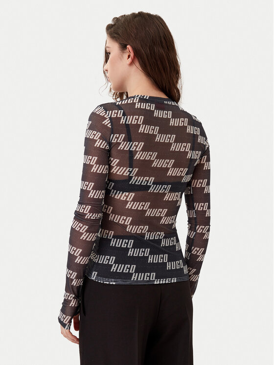 HUGO HUGO Longsleeve 50534837 Чорний Slim Fit