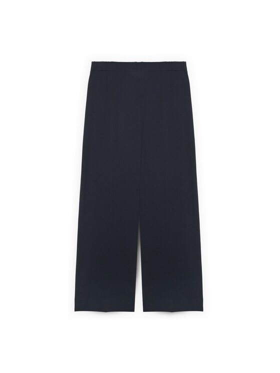 Fiorella Rubino Fiorella Rubino Spodnie materiałowe P011L002301N034 Niebieski Over Fit