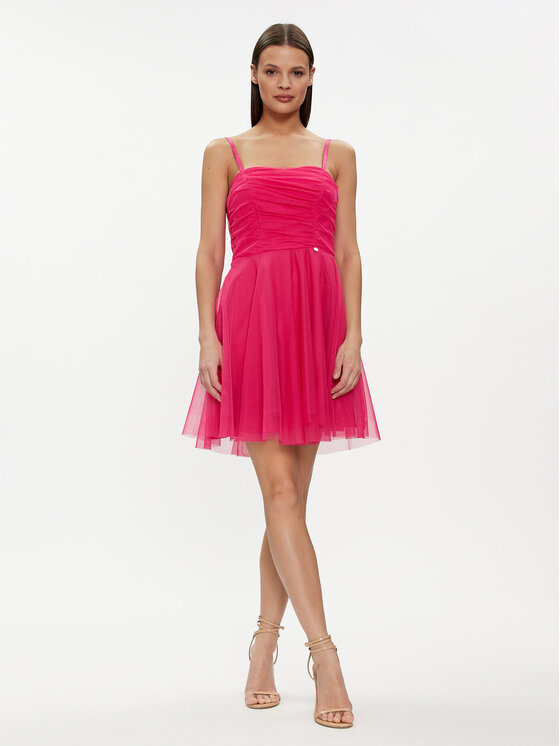 Rinascimento Rinascimento Коктейльна сукня CFC0117833003 Рожевий A-Line Fit