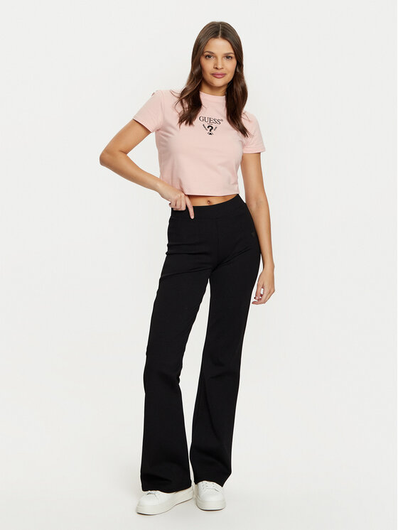 Guess Guess Тишърт V4YI20 KCDH1 Розов Boxy Fit