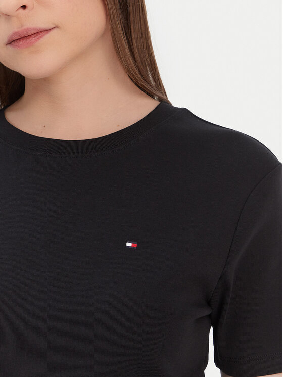 Tommy Hilfiger Tommy Hilfiger Tricou New Cody WW0WW40587 Negru Slim Fit