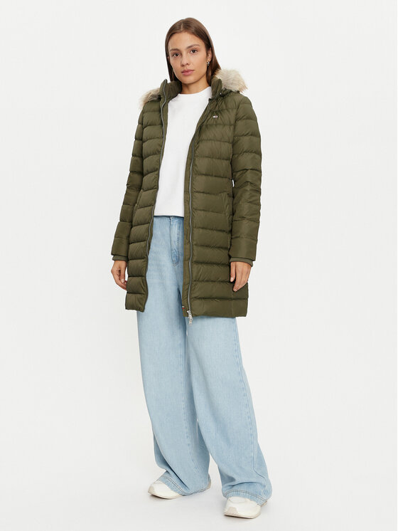 Tommy Jeans Tommy Jeans Cappotto invernale Essential DW0DW18864 Verde Slim Fit