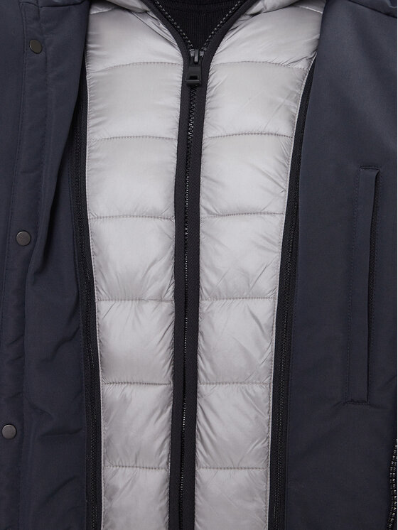 Geox Geox Parka Velletri M5628F T3285 F1624 Granatowy Regular Fit