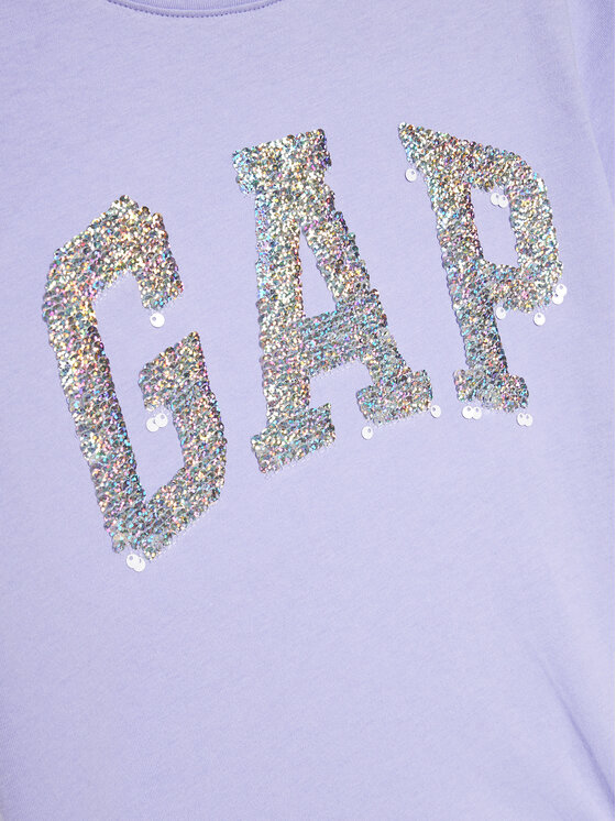 Gap Gap T-Shirt 886009 Fioletowy Regular Fit