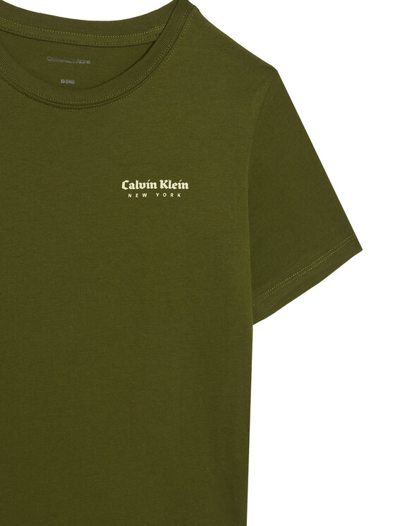 Calvin Klein Jeans Calvin Klein Jeans Tricou Minimal Logo IB0IB02608 Verde Regular Fit