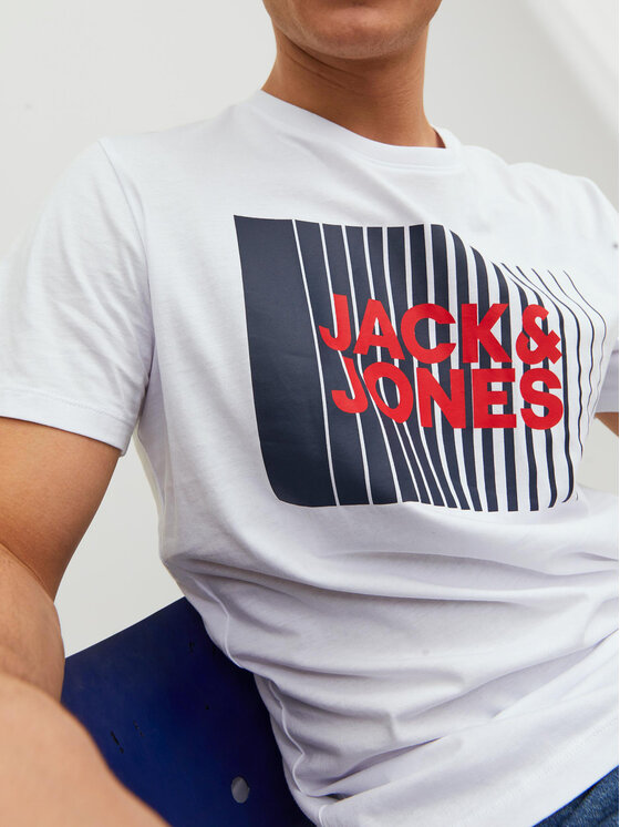 Jack&Jones Jack&Jones T-shirt Corp 12233999 Bijela Standard Fit