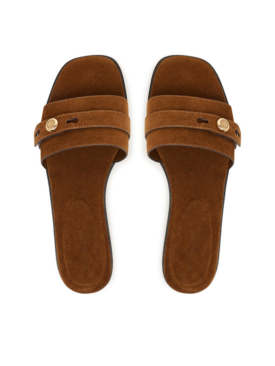 Tory Burch Tory Burch Παντόφλες Romy 183306 Καφέ