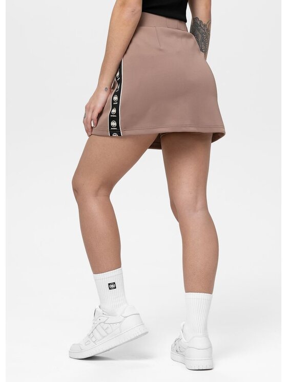 PITBULL PITBULL Spódnica mini VERONA Brązowy Regular Fit