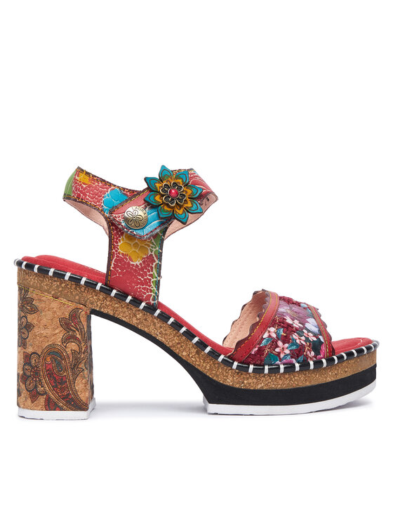 Laura Vita Sandały Naomio 15 Czerwony