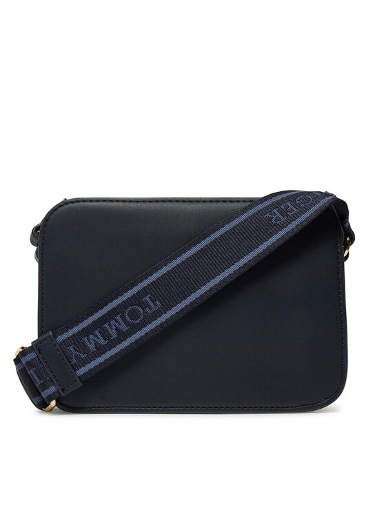 Tommy Hilfiger Tommy Hilfiger Torebka Th Logotape Camera Bag AW0AW17229 Granatowy
