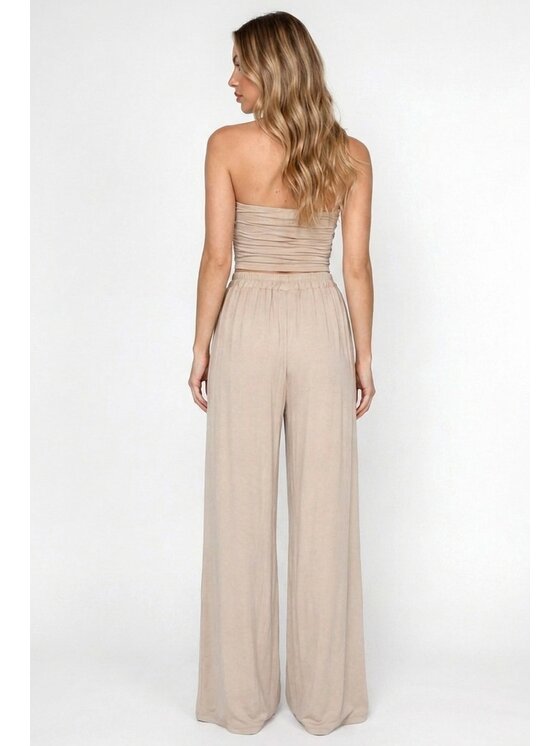 MissDenim MissDenim Kuloty Cullot Pants Beżowy Loose Fit