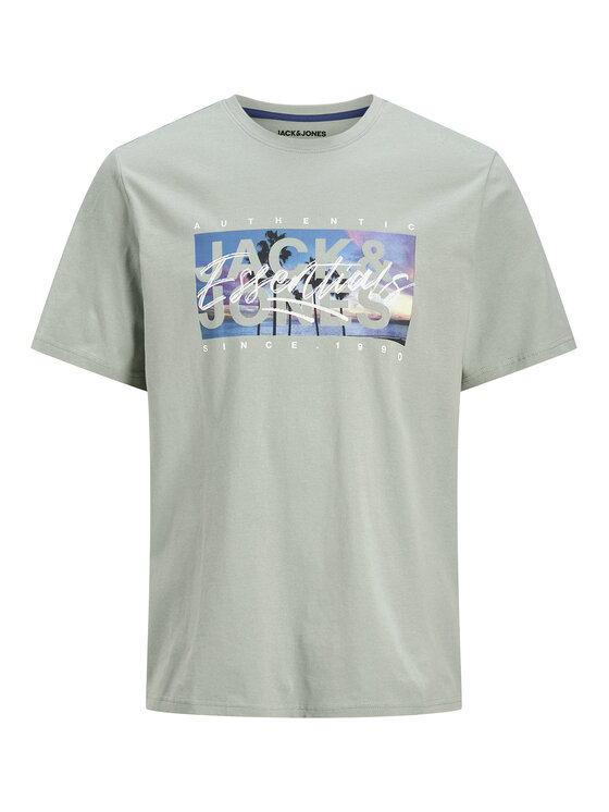 Jack & Jones Jack & Jones Tričko Colton 12268438 Zelená Standard Fit