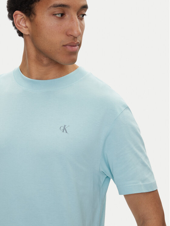 Calvin Klein Jeans Calvin Klein Jeans T-Shirt Painted J30J327523 Světle modrá Regular Fit