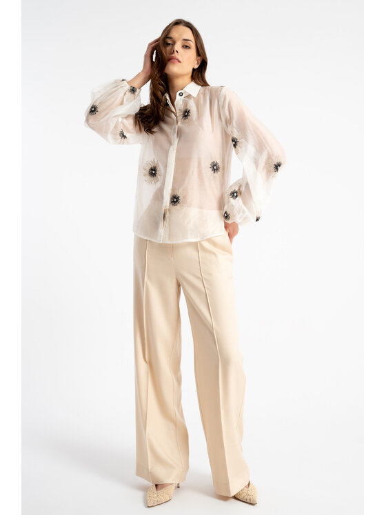 CLICK CLICK Πουκάμισο 10-6845 Λευκό Relaxed Fit