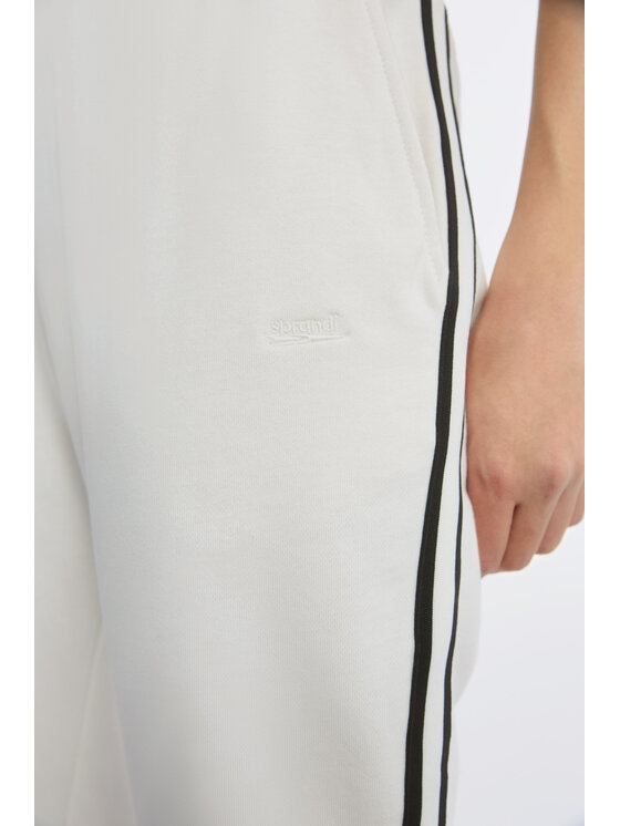 Sprandi Sprandi Spodnie dresowe AW21-SJD014 Biały Regular Fit